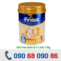 SỮA FRISO GOLD SỐ 3 VỊ VANI 1,5KG ( 1-3 TUỔI )